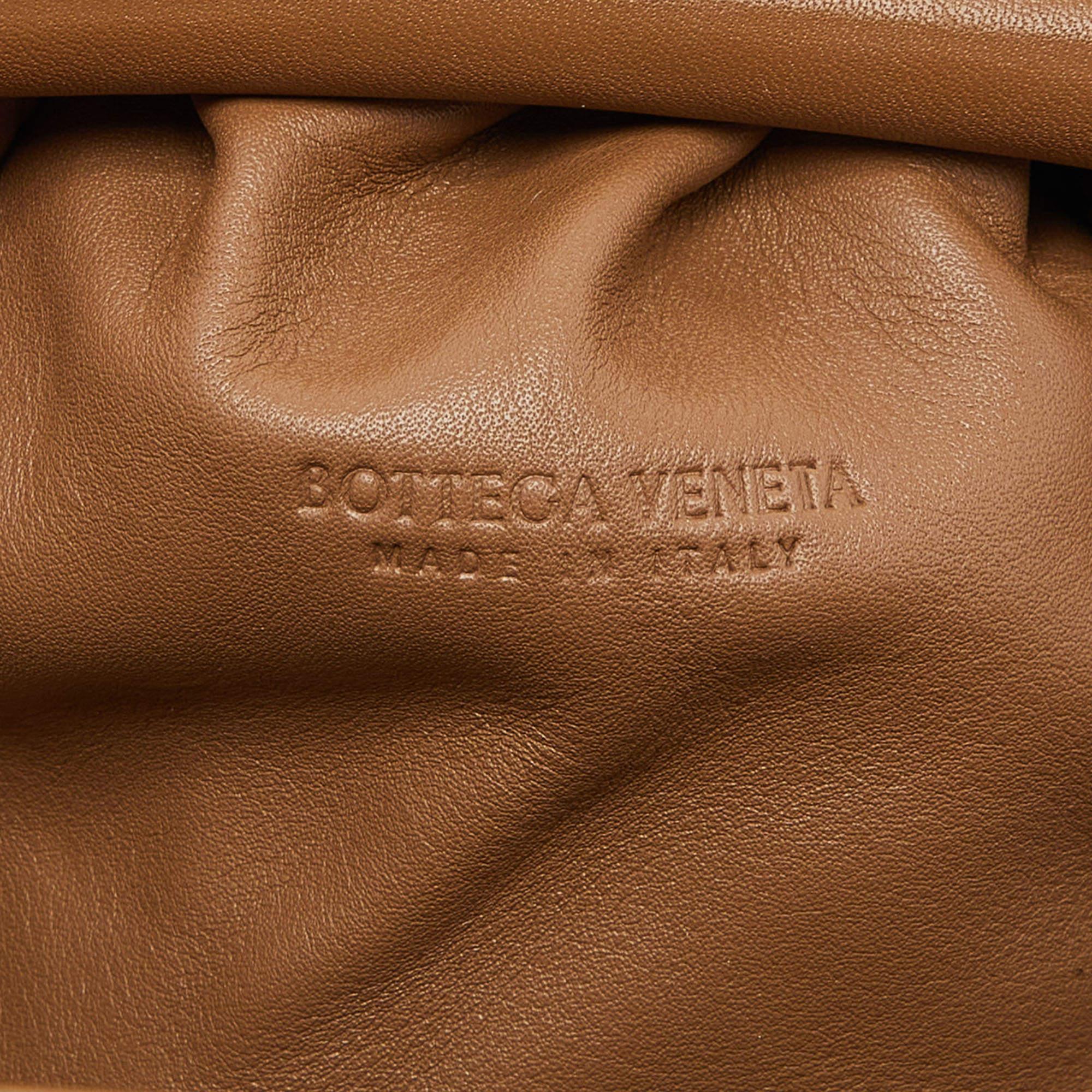 Bottega Veneta Brown Leather Mini The Pouch Bag 3