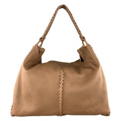 BOTTEGA VENETA Brown Leather Pebble Grain Tote Handbag