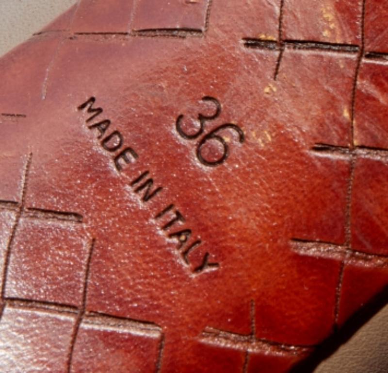 Bottega Veneta Brown Leder Plateau Sandalen Größe 36 im Angebot 3