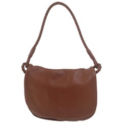 Vintage Bottega Veneta brown leather shoulder bag
