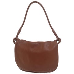 Bottega Veneta brown leather shoulder bag