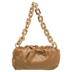 Bottega Veneta Brown Leather The Chain Pouch Bag