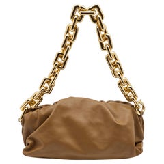 Bottega Veneta Brown Leather The Chain Pouch Shoulder Bag
