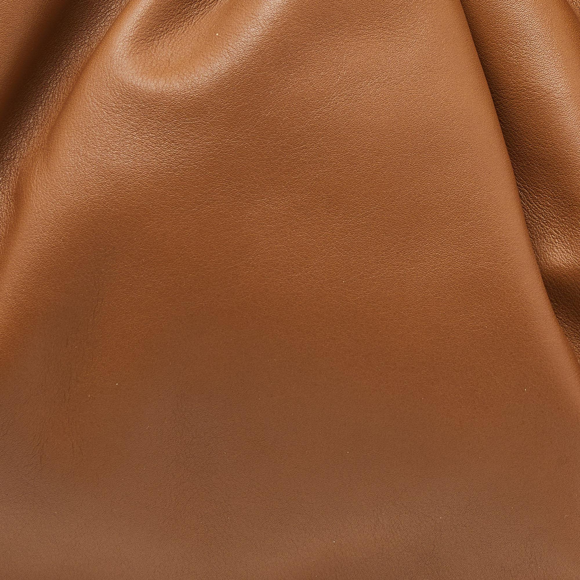 Bottega Veneta Brown Leather The Pouch Clutch 1