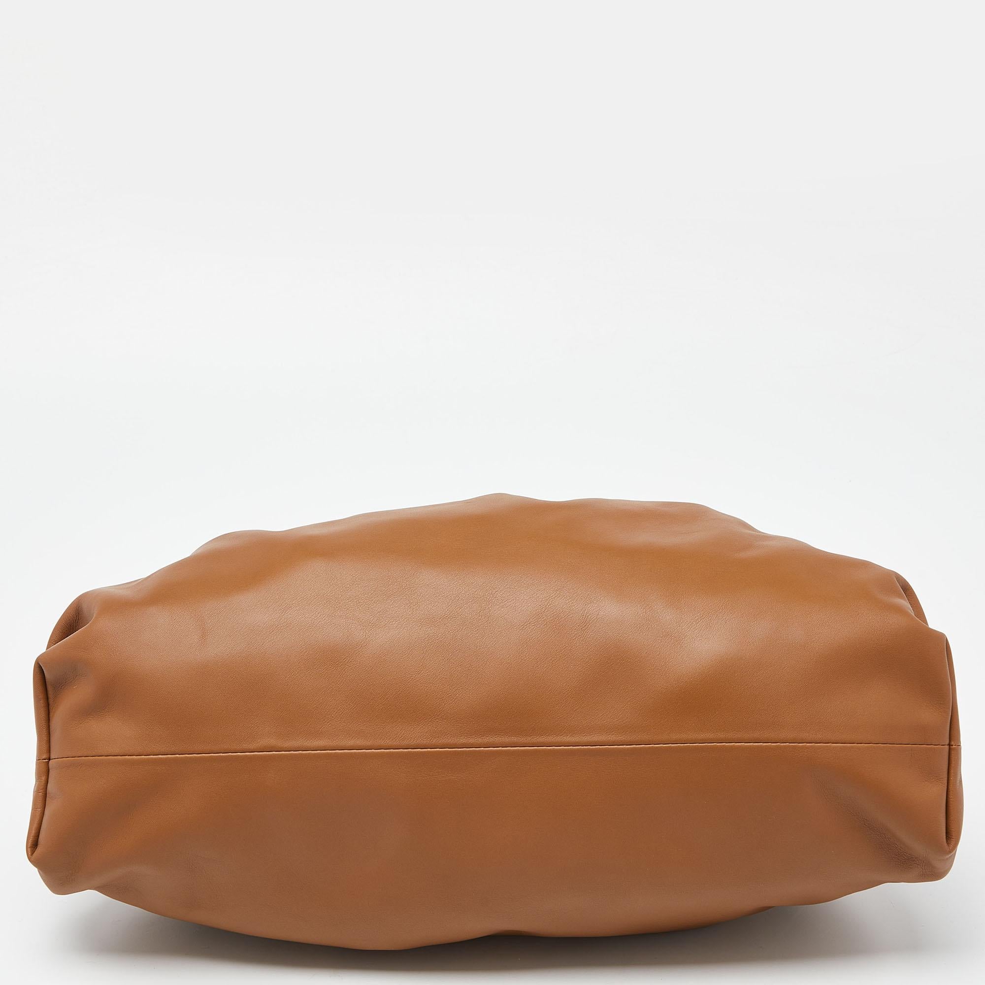 Bottega Veneta Brown Leather The Pouch Clutch 2