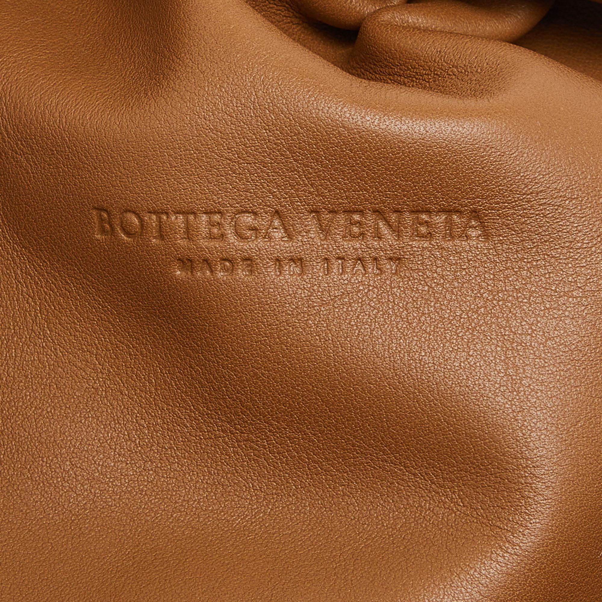 Bottega Veneta Brown Leather The Pouch Clutch 4