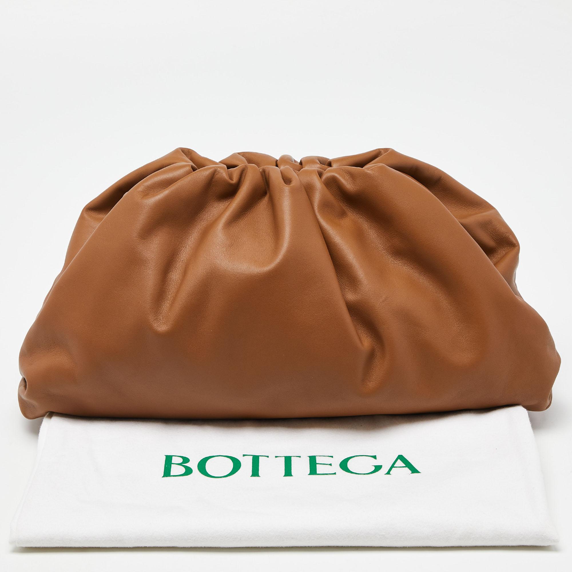 Bottega Veneta Brown Leather The Pouch Clutch 5