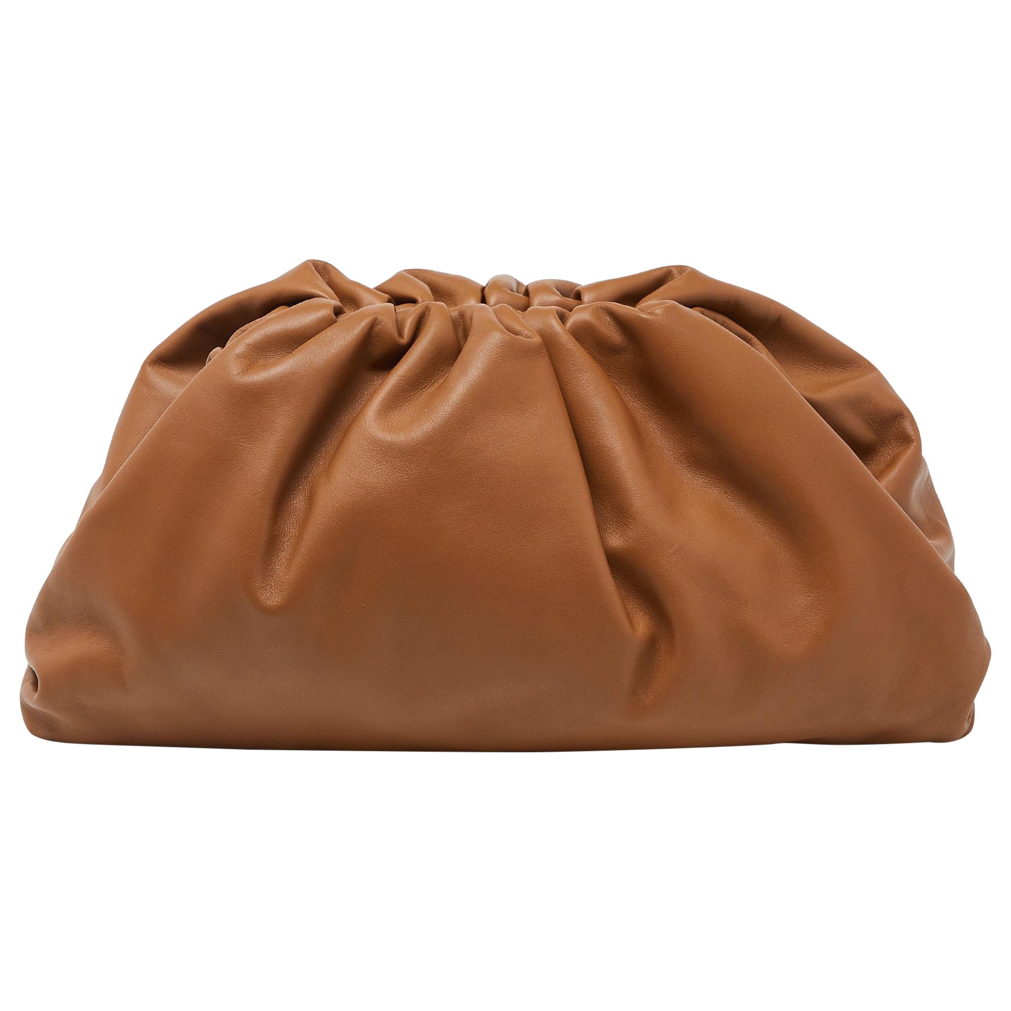 Bottega Veneta Brown Leather The Pouch Clutch