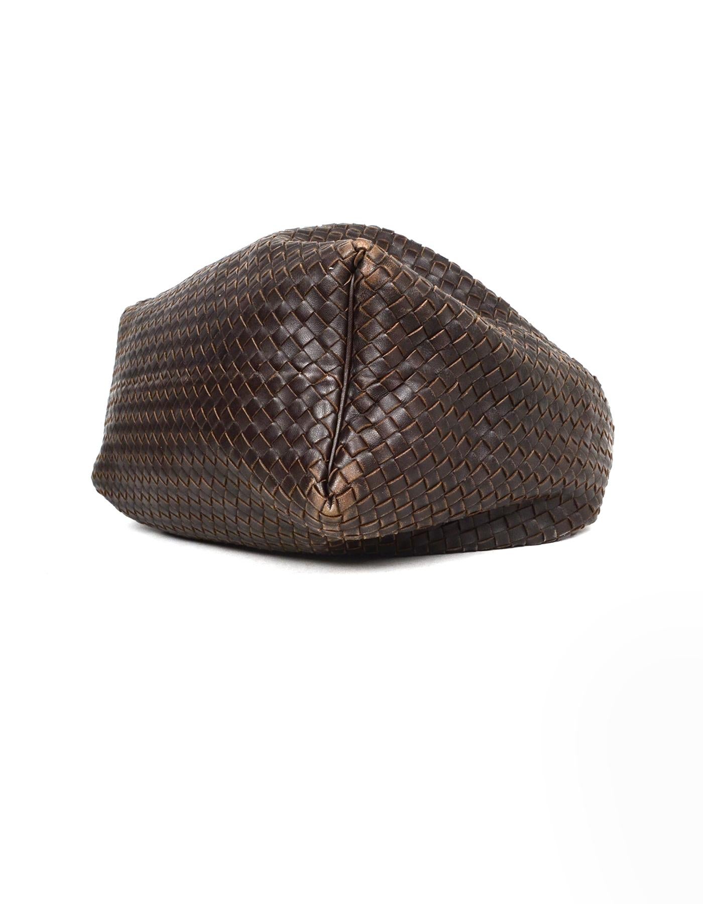 Large Woven Hobo Bag Chocolate