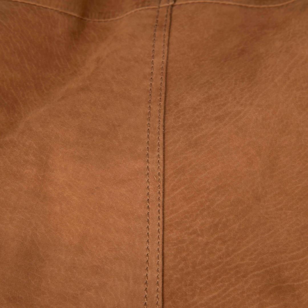 Bottega Veneta Brown Nubuck Leather Trench Coat Size M In Good Condition In London, GB