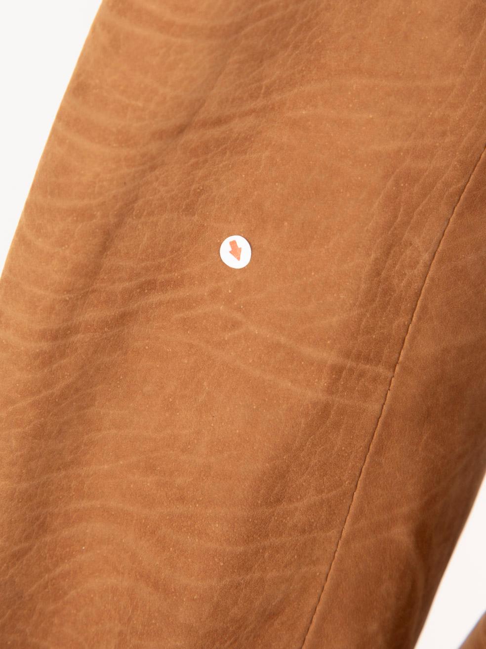 Bottega Veneta Brown Nubuck Leather Trench Coat Size M 4