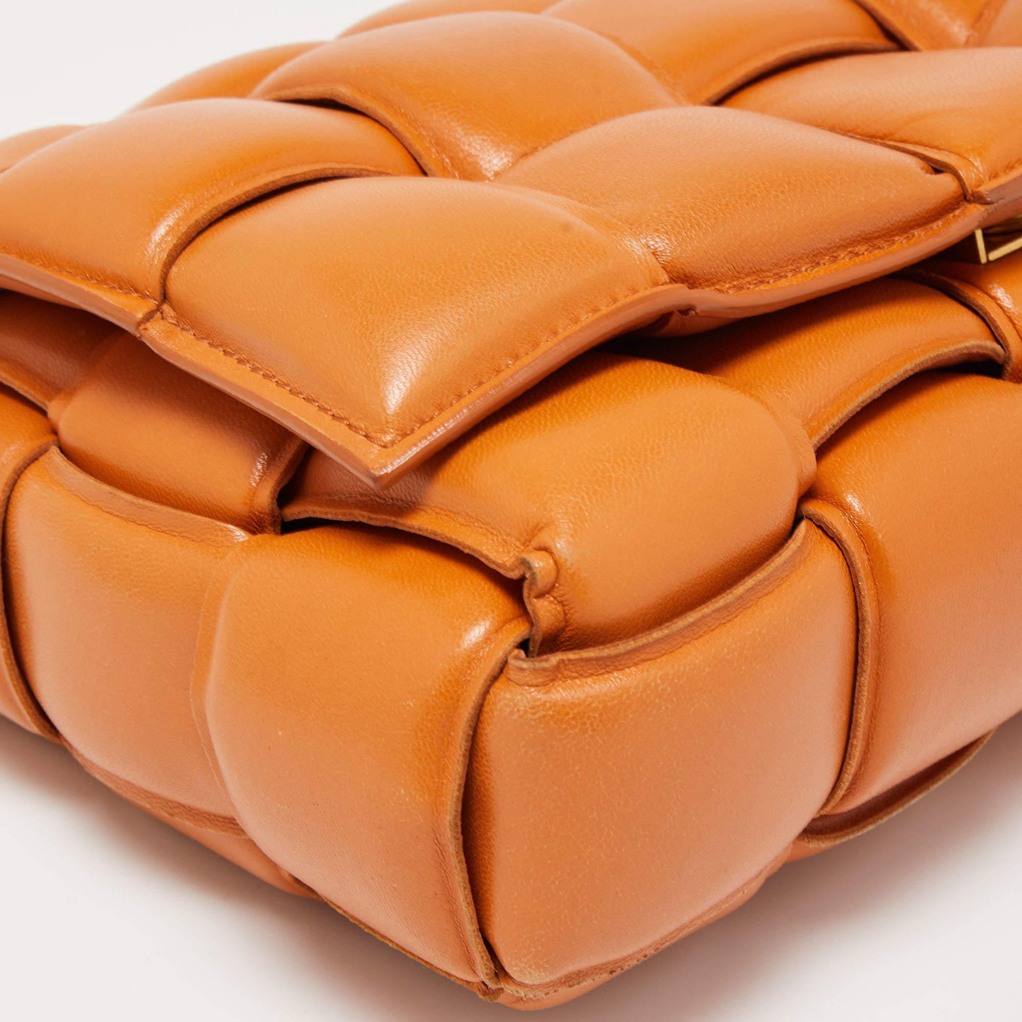 Bottega Veneta Brown Padded Leather Chain Cassette Shoulder Bag 2