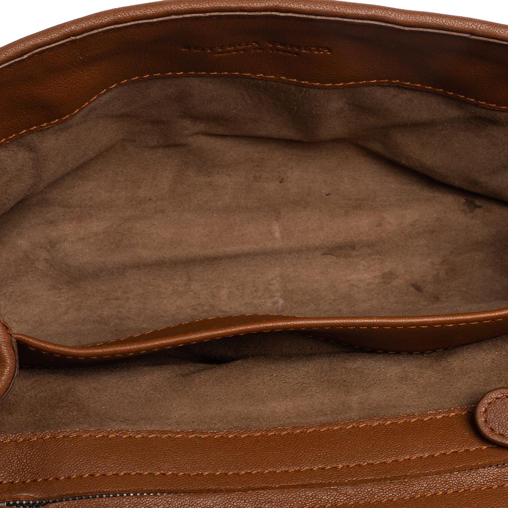 Bottega Veneta Brown Quilted Leather Olimpia Knot Shoulder Bag 4