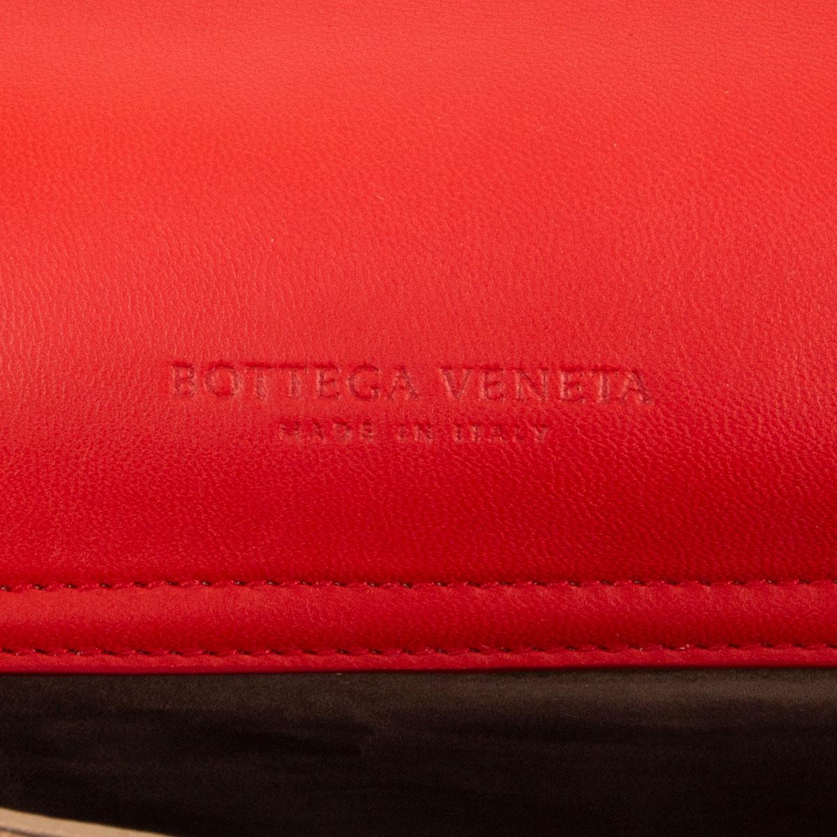 BOTTEGA VENETA brown red blue TRI COLOR AYERS Shoulder Bag In Excellent Condition For Sale In Zürich, CH