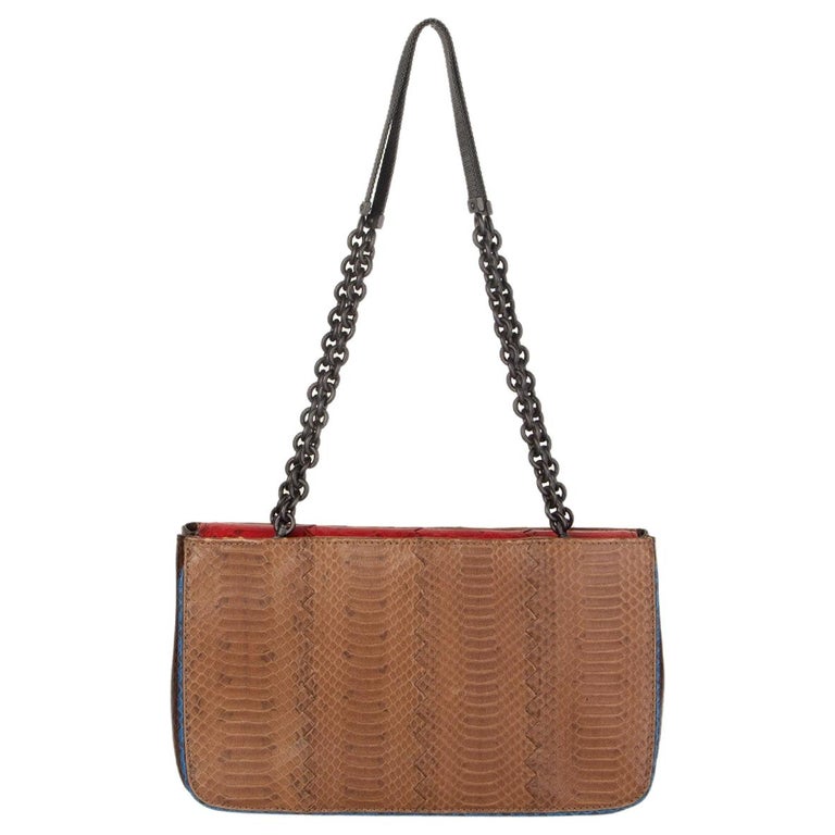 BOTTEGA VENETA brown red blue TRI COLOR AYERS Shoulder Bag For Sale at  1stDibs | bottega color, bottega veneta handbags