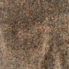 BOTTEGA VENETA Brown Rhinestones Wool Cross Body Handbag