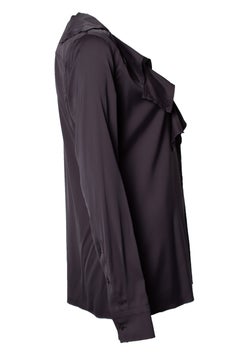 Bottega Veneta, Brown ruffle blouse