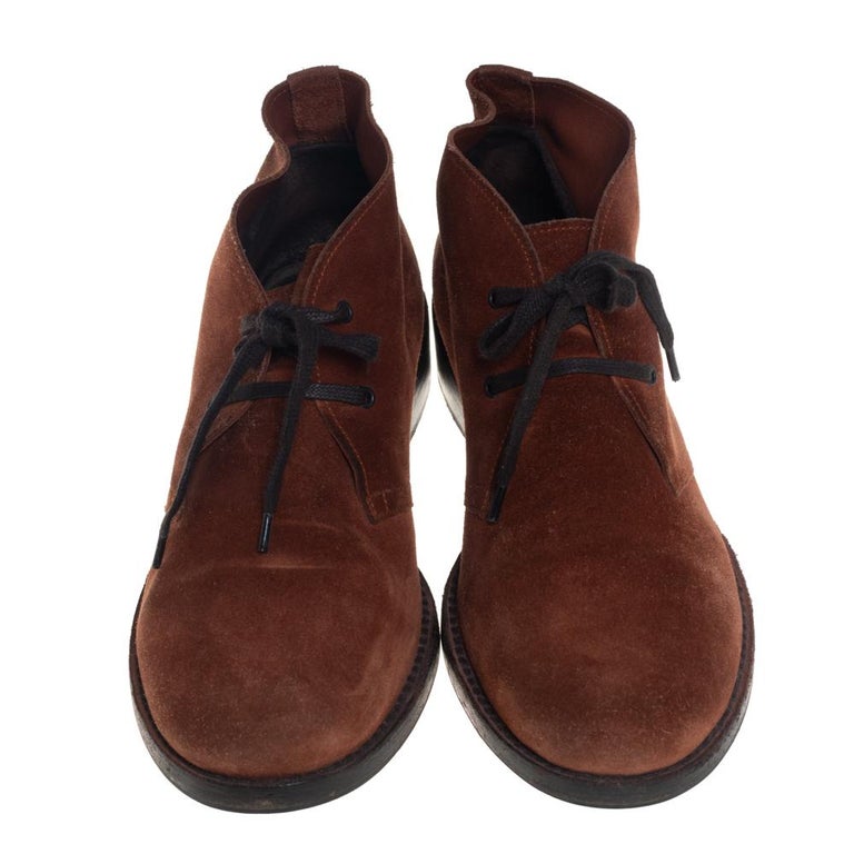 Bottega Veneta Brown Suede Desert Boots Size 39 at 1stDibs | bottega veneta  desert boots