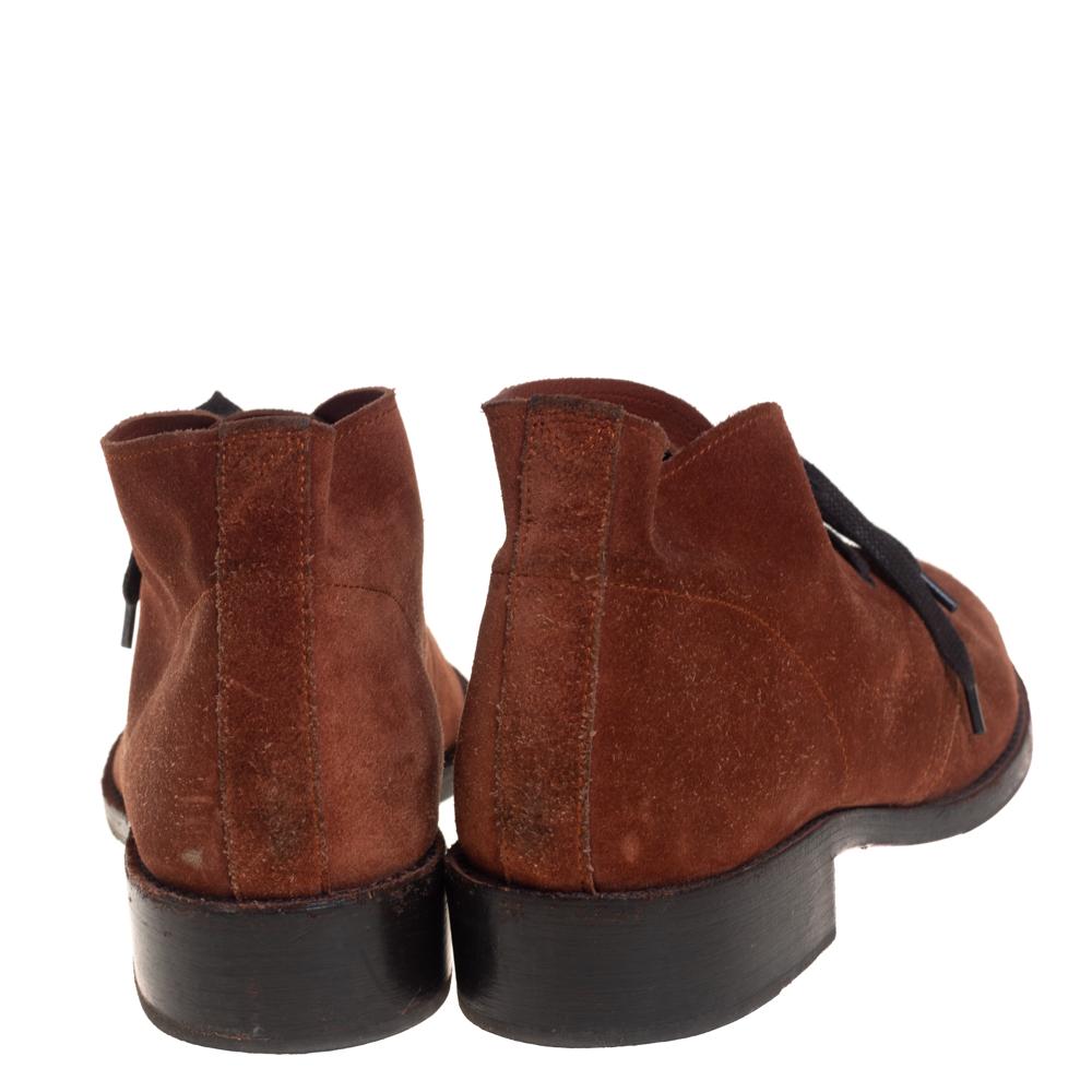 Bottega Veneta Brown Suede Desert Boots Size 39 In Fair Condition In Dubai, Al Qouz 2