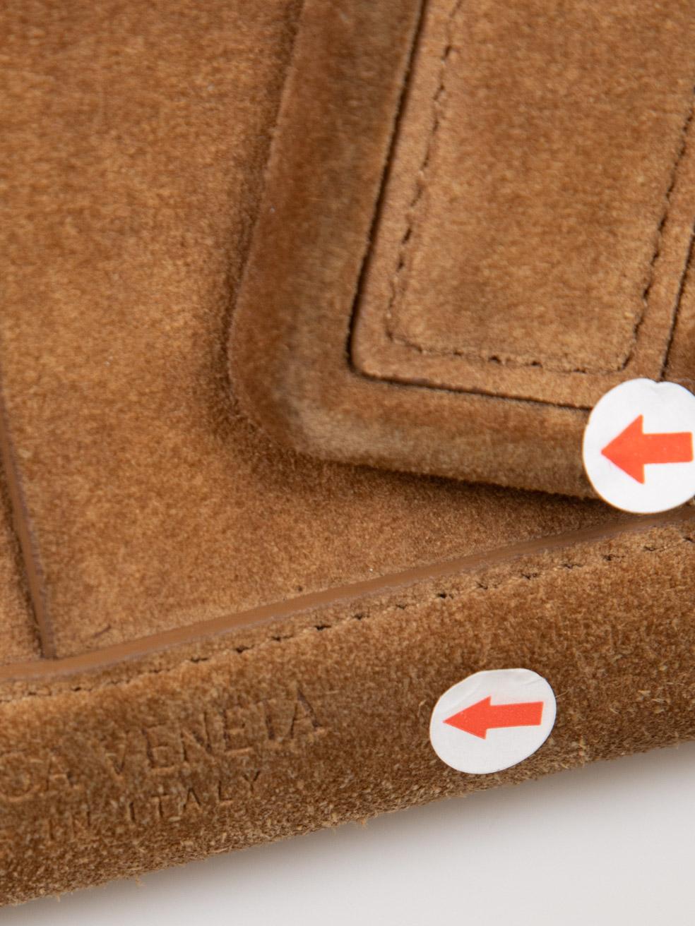 Bottega Veneta Brown Suede Mini Intrecciato Arco Bag 6