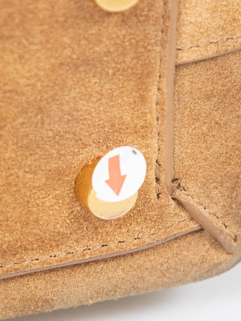 Bottega Veneta Brown Suede Mini Intrecciato Arco Bag 4