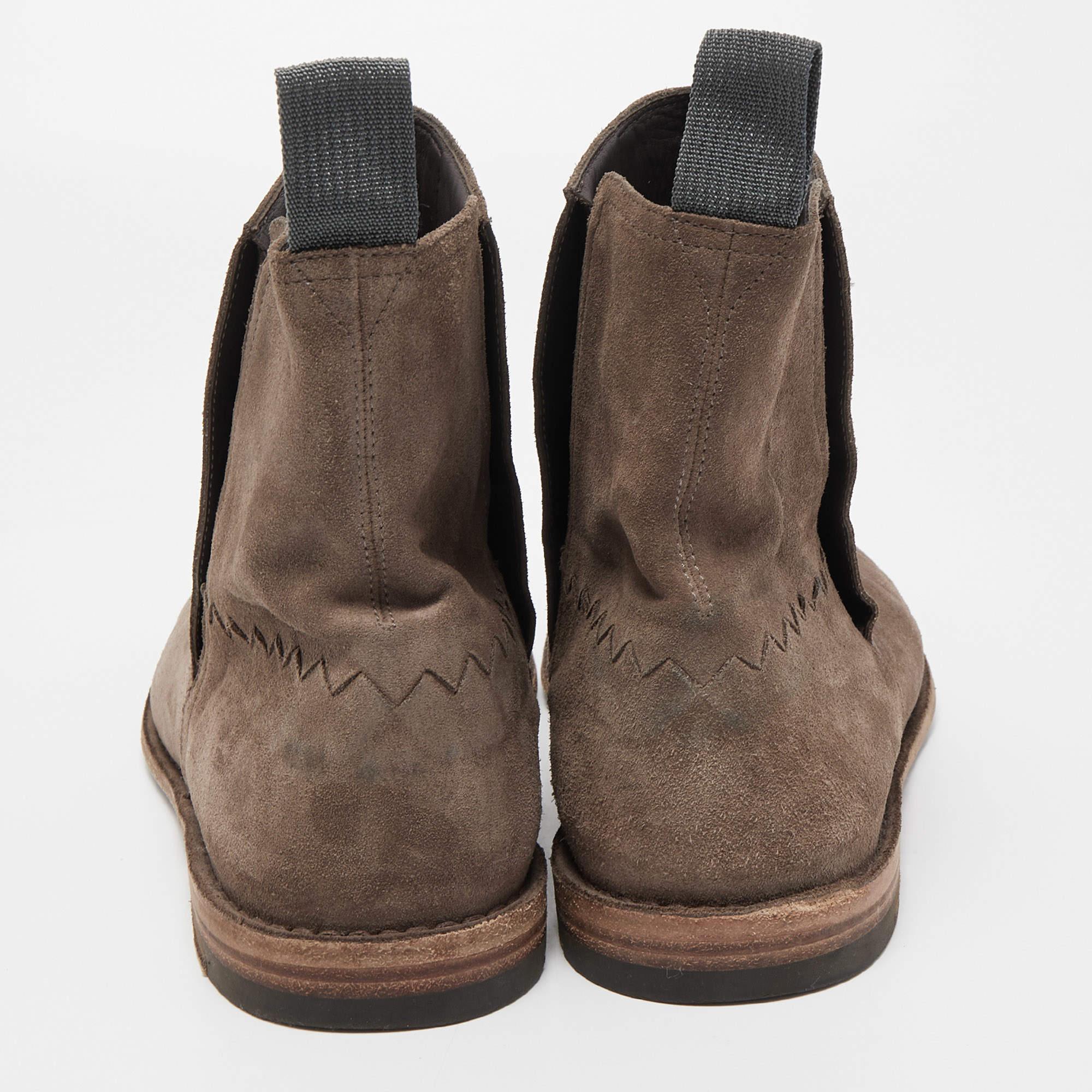Uomo Bottega Veneta Stivaletto Voortrekking Jag in pelle scamosciata marrone misura 40 in vendita