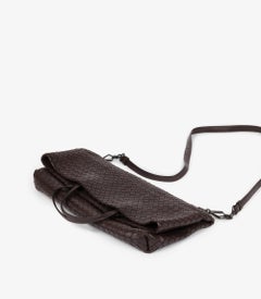 Bottega Veneta Brown Woven Calfskin Leather Intrecciato Tote