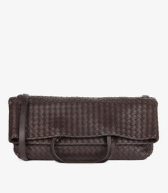 Bottega Veneta Brown Woven Calfskin Leather Intrecciato Tote