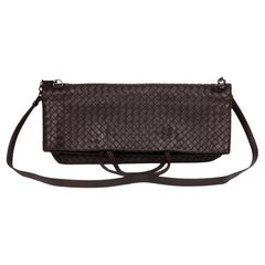 Bottega Veneta Brown Woven Calfskin Leather Intrecciato Tote