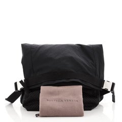 Bottega Veneta Buckle Flap Belt Bag Jacquard Nylon with Mesh