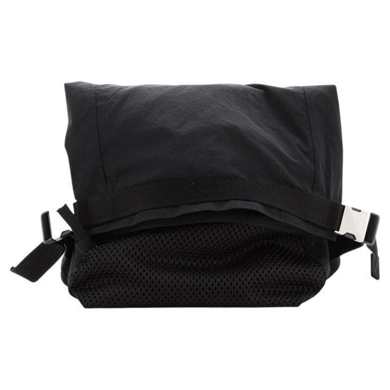 Bottega Buckle Flap Belt Bag Jacquard Nylon with Mesh at 1stDibs