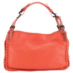 Bottega Veneta Buckle Strap Shoulder Bag Leather with Python Medium