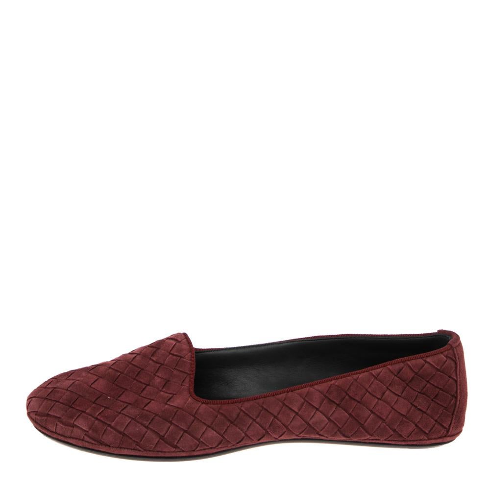 burgundy flat shoes