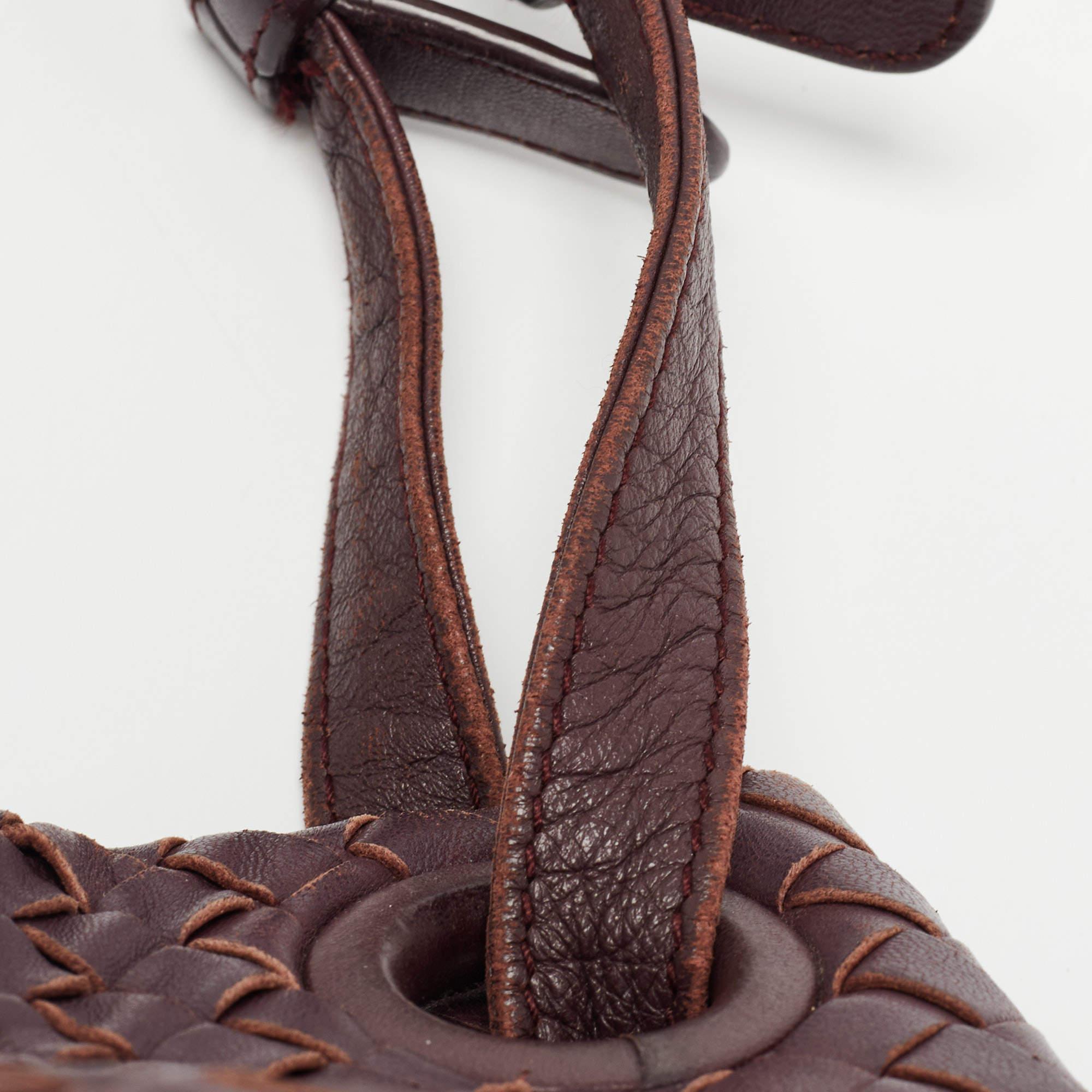 Bottega Veneta Burgundy Intrecciato Leather Bella Tote 7
