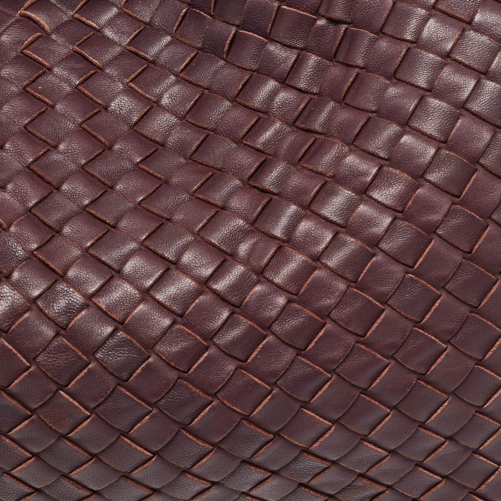 Bottega Veneta Burgundy Intrecciato Leather Bella Tote 10