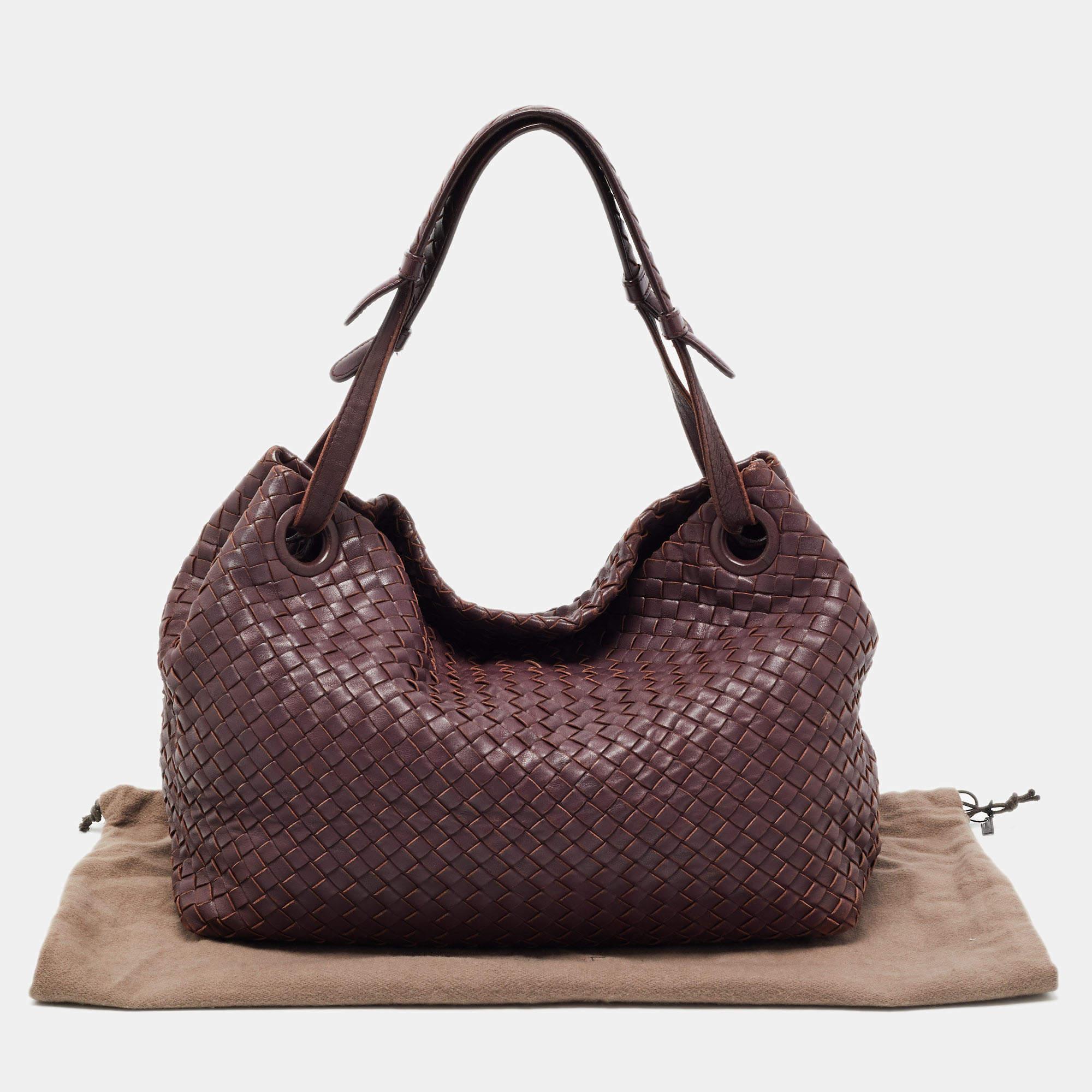 Bottega Veneta Burgundy Intrecciato Leather Bella Tote 11