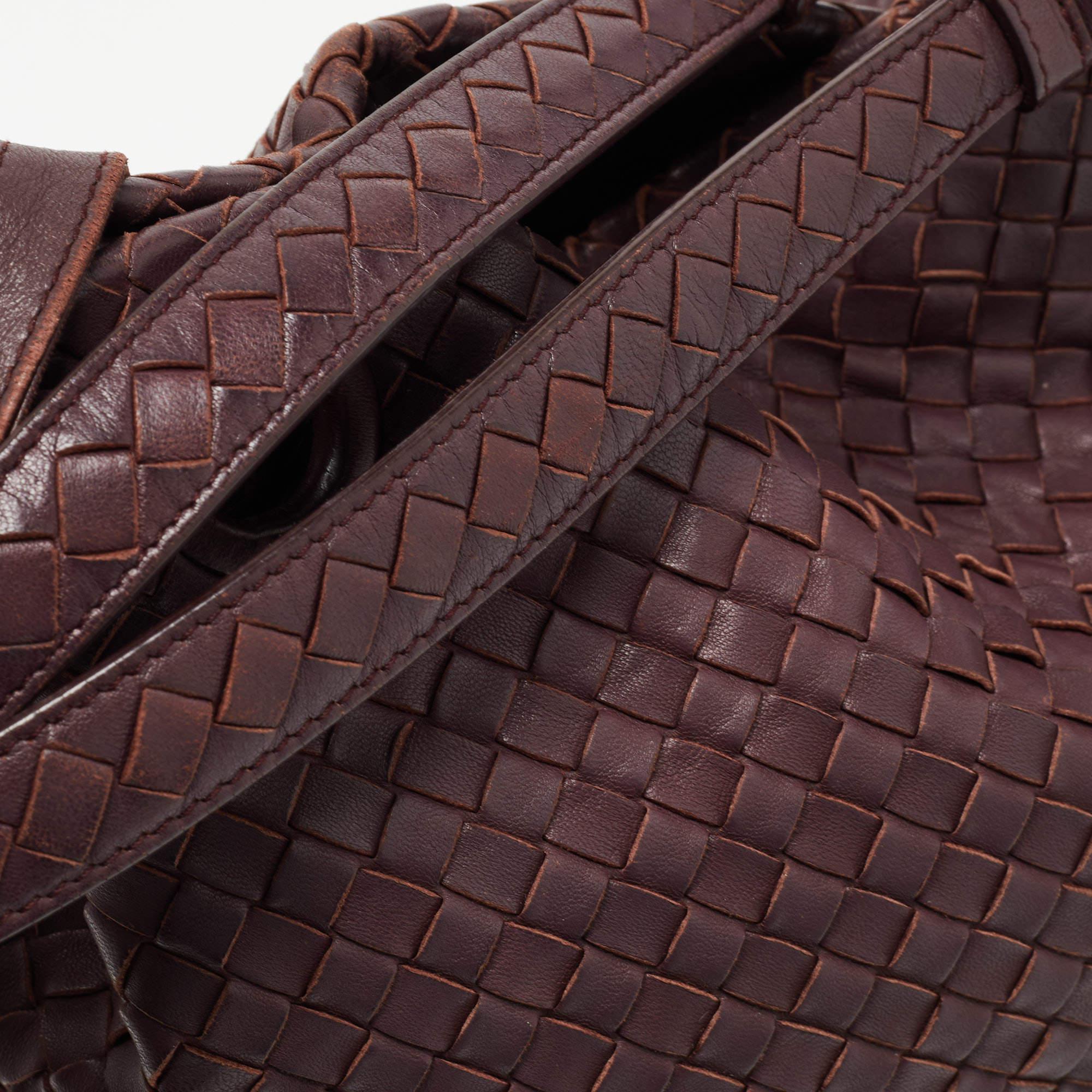 Bottega Veneta Burgundy Intrecciato Leather Bella Tote 5