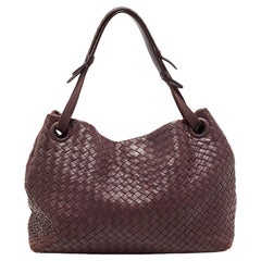 Bottega Veneta Bella Tote in pelle Intrecciato Borgogna