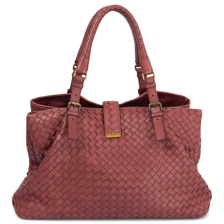 BOTTEGAVENETA leather Intrecio Mirage Tote Bag gold