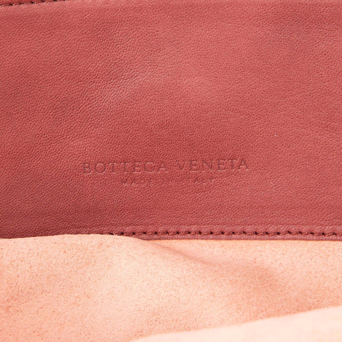 BOTTEGA VENETA burgundy Intrecciato leather ROMA MEDIUM TOTE Bag For Sale 1