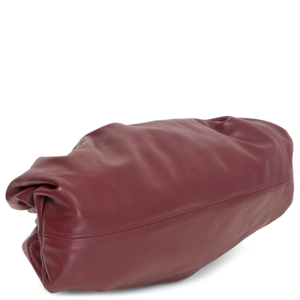 bottega veneta burgundy clutch