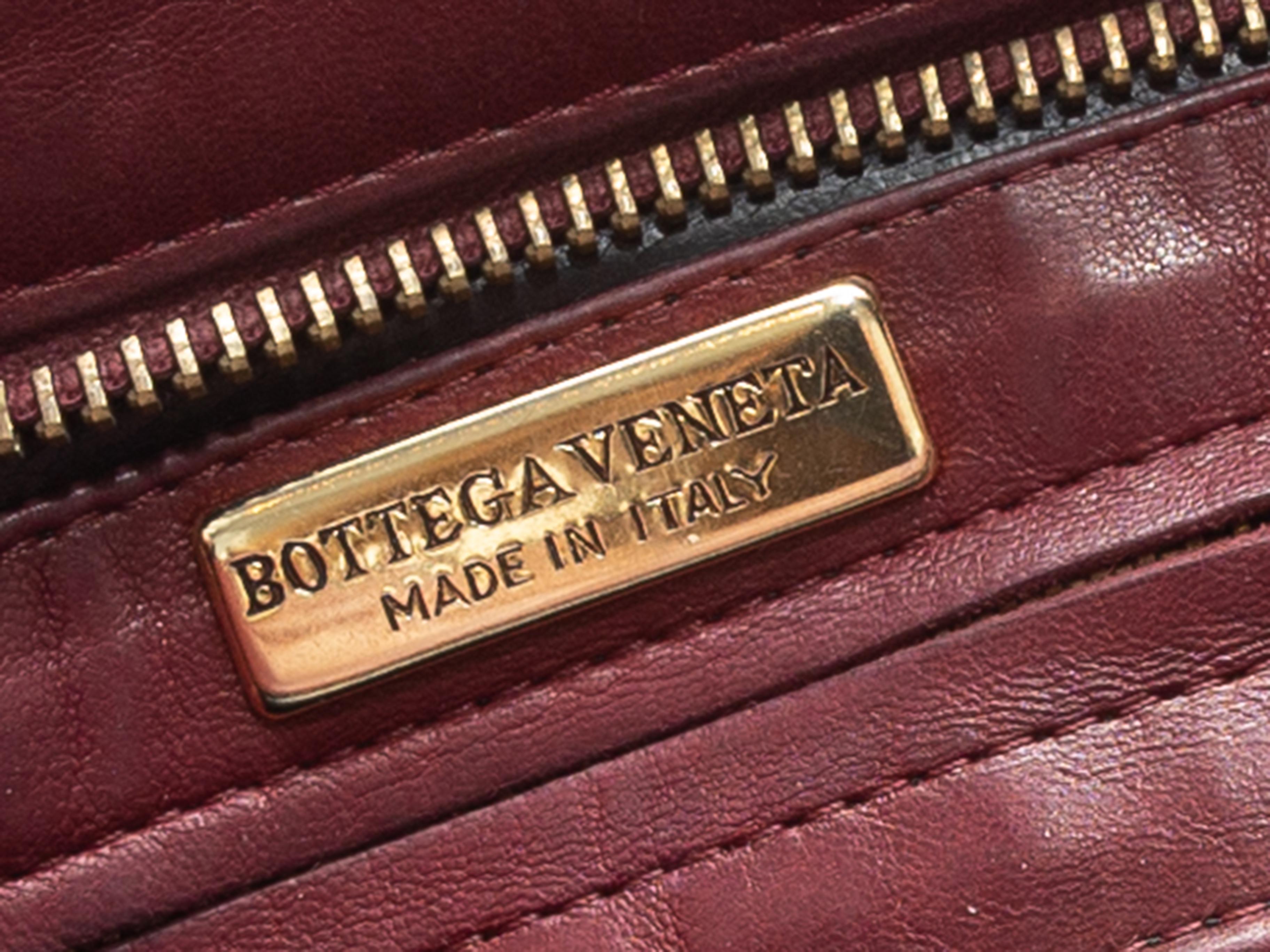 Brown Bottega Veneta Burgundy Shoulder Bag