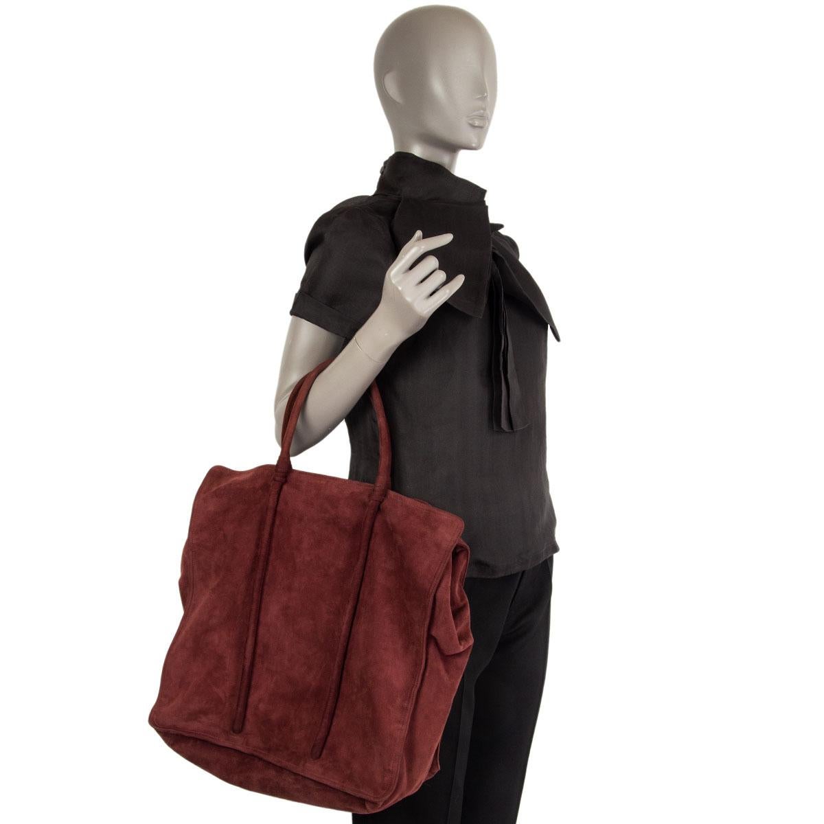 Women's BOTTEGA VENETA burgundy suede Tote Bag