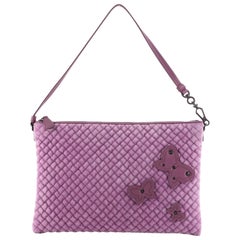 Bottega Veneta Butterfly Pochette Accessoires Intrecciato Velvet