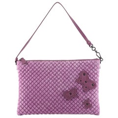Bottega Veneta Butterfly Pochette Accessoires Intrecciato Velvet
