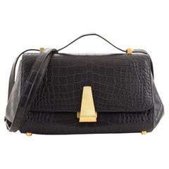 Bottega Veneta City Knot Crocodile Shoulder Bag