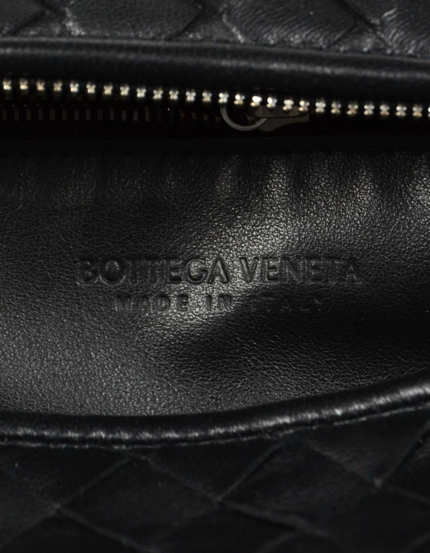 Bottega Veneta LIKE NEW BV Black Woven Intrecciato Leather Medium Jodie Hobo Bag In Excellent Condition In New York, NY