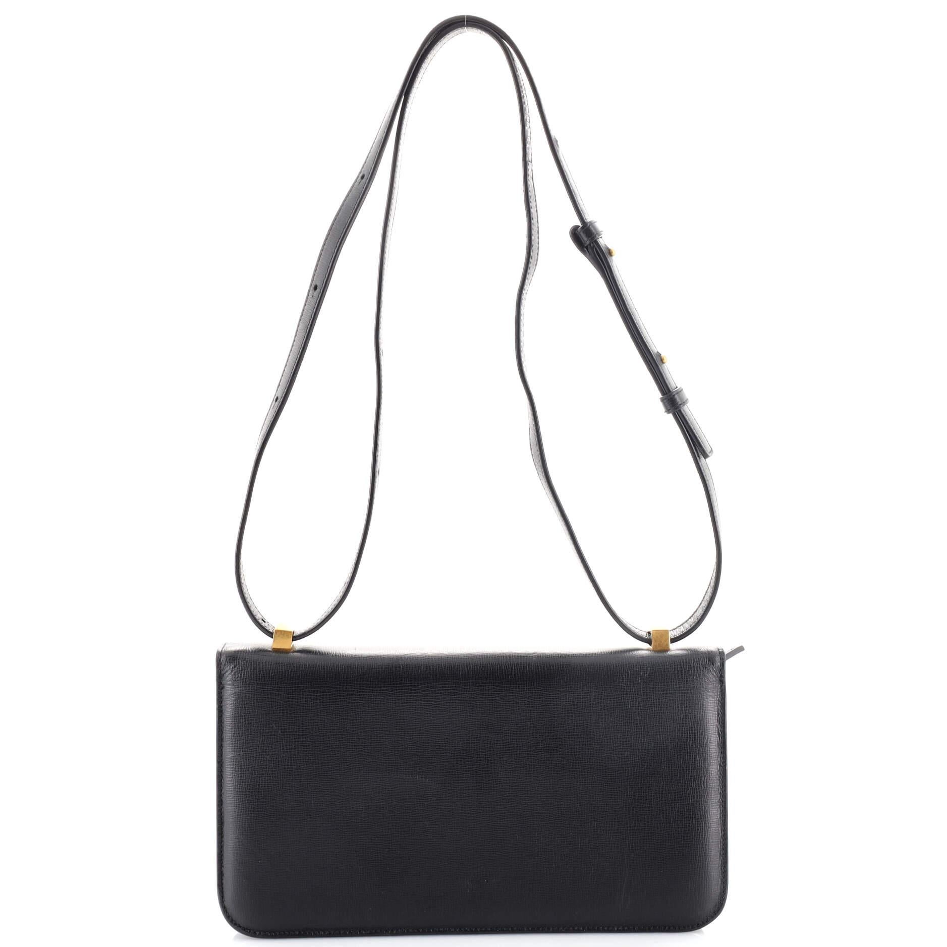 Noir Sac classique Bottega Veneta BV en cuir de veau lisse Moyen
