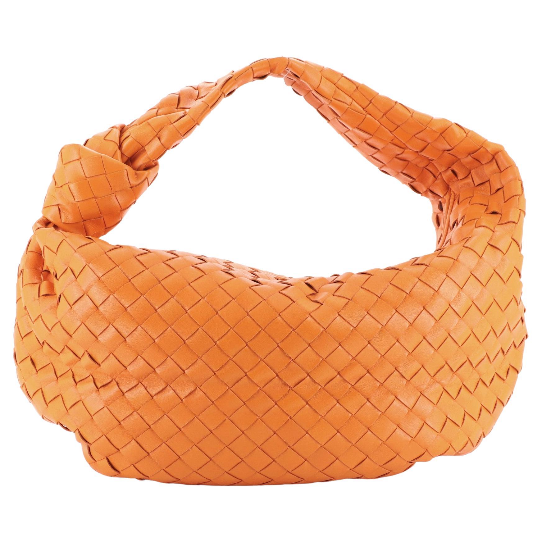 Bottega Orange Clementine Intrecciato Leather Limited Edition