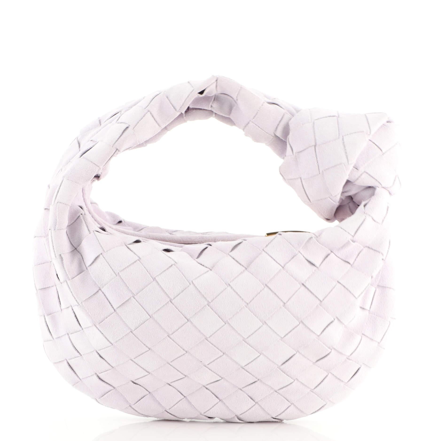 Women's Bottega Veneta BV Jodie Hobo Intrecciato Suede Mini
